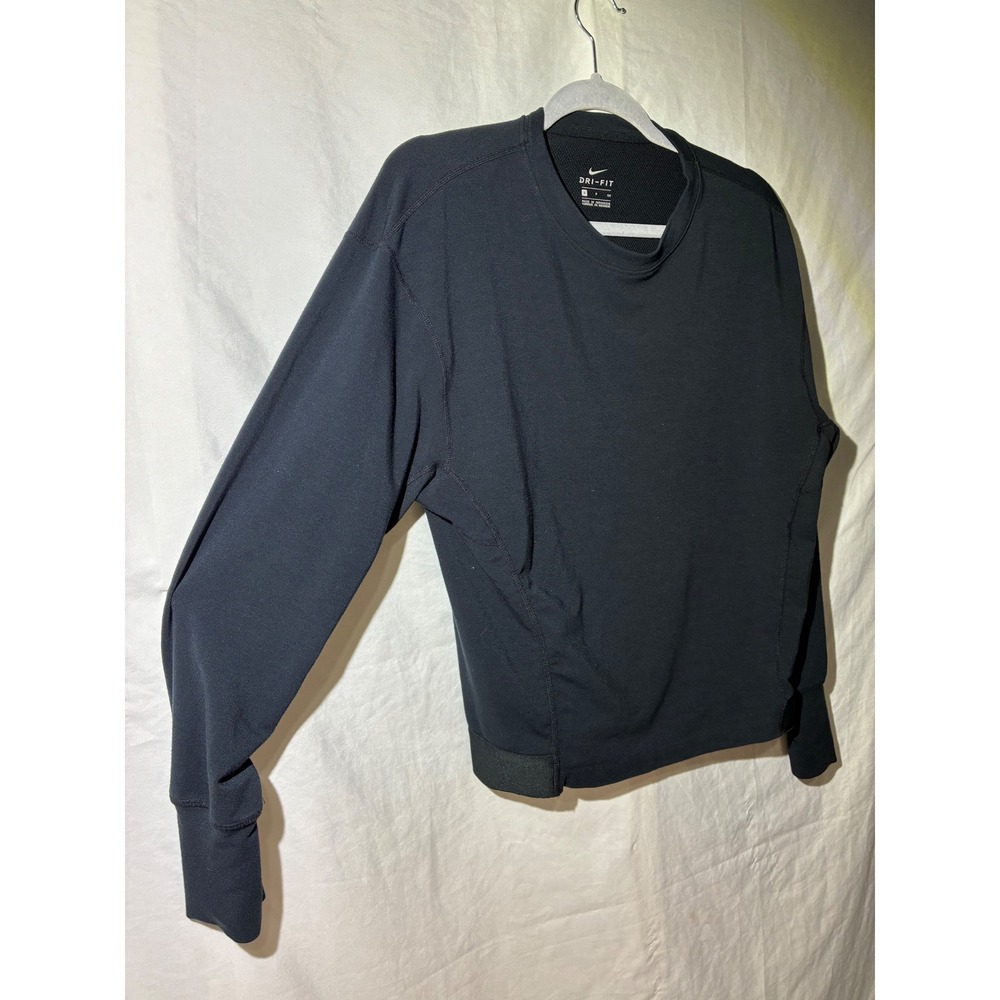 Nike Dri-FIT Just Do It Black Long Sleeve Training Top 904282-010 Mens Small - Picture 4 of 8